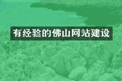 有经验的佛山网站建设