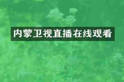 内蒙卫视直播在线观看