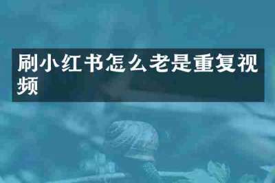 刷小红书怎么老是重复视频