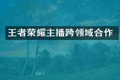 王者荣耀主播跨领域合作