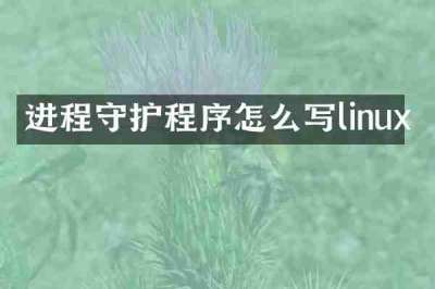 进程守护程序怎么写linux