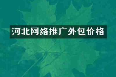 河北网络推广外包价格
