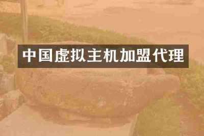 中国虚拟主机加盟代理