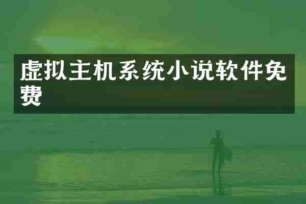 虚拟主机系统小说软件免费