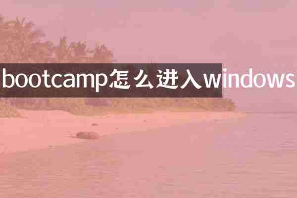 bootcamp怎么进入windows