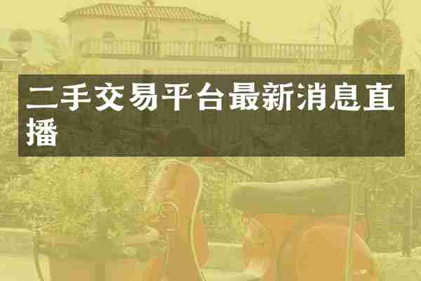 二手交易平台最新消息直播