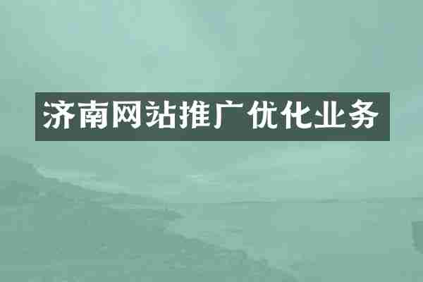 济南网站推广优化业务