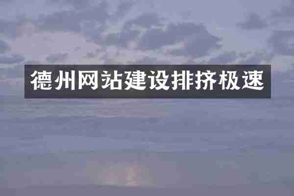 德州网站建设排挤极速