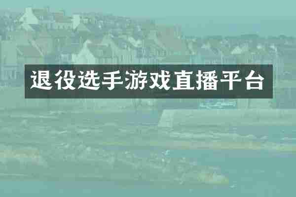 退役选手游戏直播平台