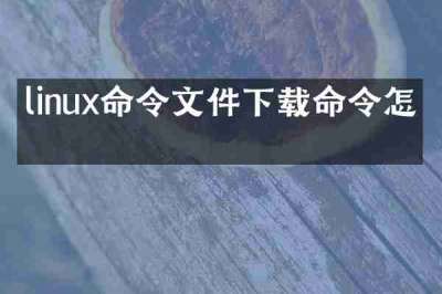 linux命令文件下载命令怎么