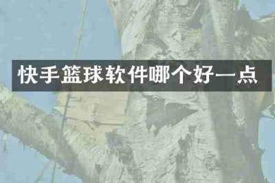 快手篮球软件哪个好一点