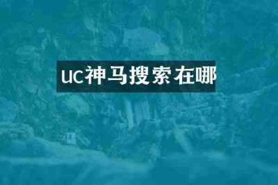 uc神马搜索在哪