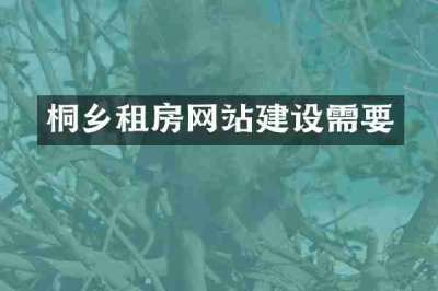桐乡租房网站建设需要