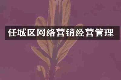 任城区网络营销经营管理