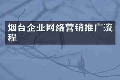 烟台企业网络营销推广流程