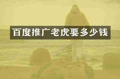 百度推广老虎要多少钱