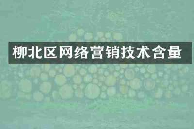 柳北区网络营销技术含量