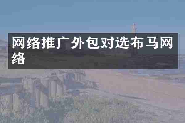 网络推广外包对选布马网络