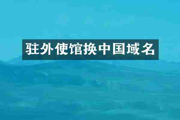 驻外使馆换中国域名