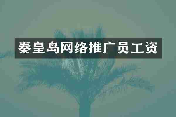秦皇岛网络推广员工资