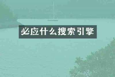 必应什么搜索引擎