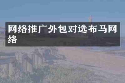 网络推广外包对选布马网络