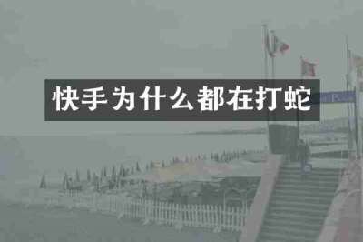 快手为什么都在打蛇