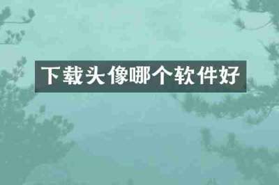 下载头像哪个软件好