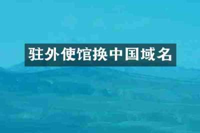 驻外使馆换中国域名