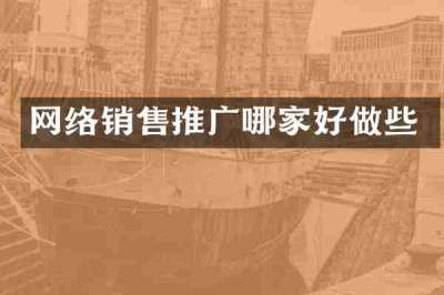 网络销售推广哪家好做些