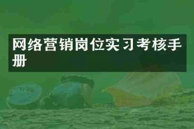 网络营销岗位实习考核手册