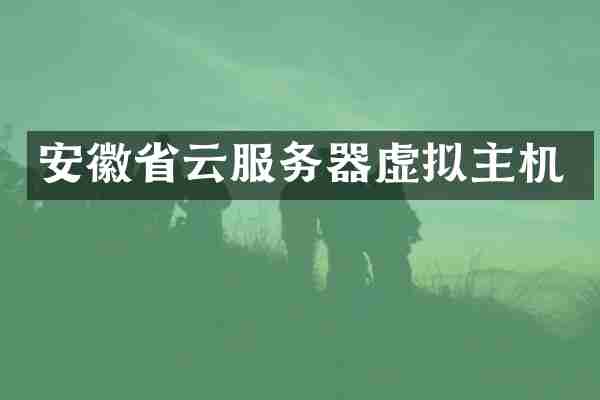 安徽省云服务器虚拟主机