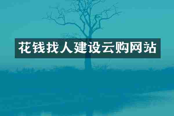 花钱找人建设网站