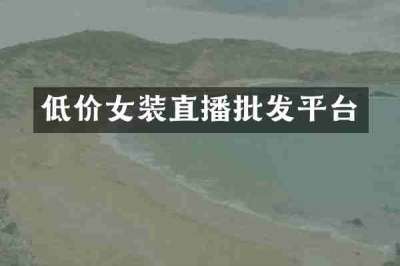 低价女装直播批发平台
