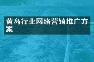 黄岛行业网络营销推广方案