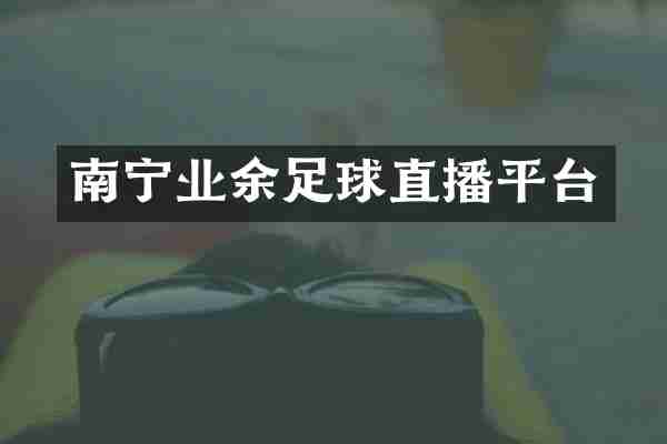 南宁业余足球直播平台