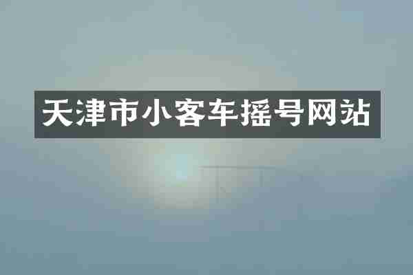天津市小客车摇号网站