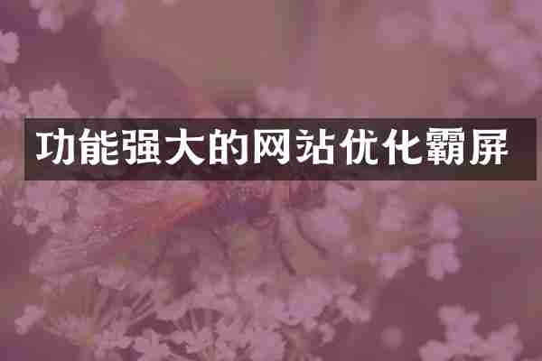 功能强大的网站优化霸屏