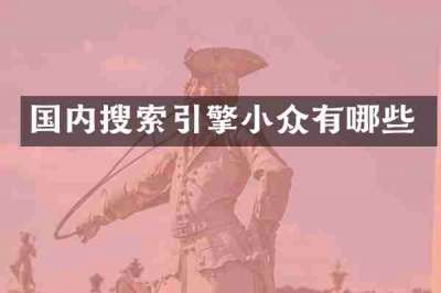 国内搜索引擎小众有哪些