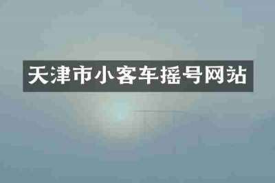 天津市小客车摇号网站