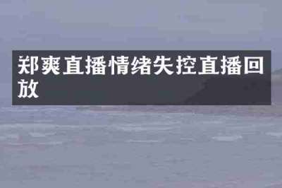 郑爽直播情绪失控直播回放