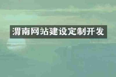 渭南网站建设定制开发
