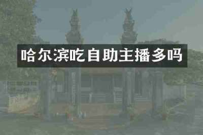 哈尔滨吃自助主播多吗
