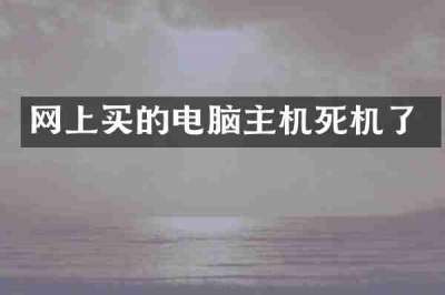 网上买的电脑主机死机了