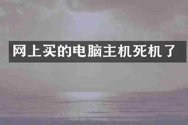 网上买的电脑主机死机了