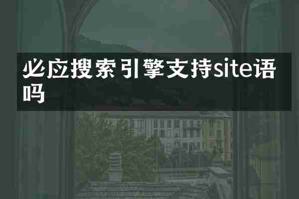 必应搜索引擎支持site语法吗