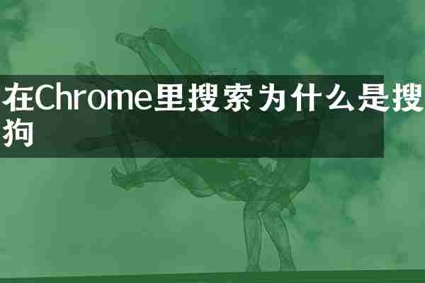 在Chrome里搜索为什么是搜狗