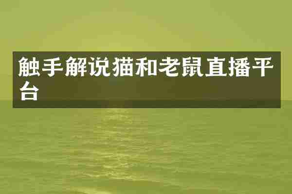 触手解说猫和老鼠直播平台
