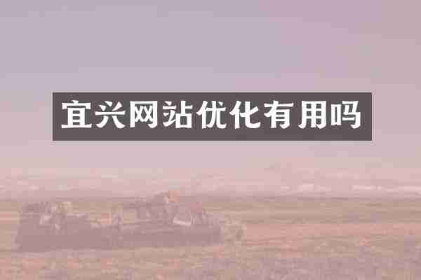 宜兴网站优化有用吗