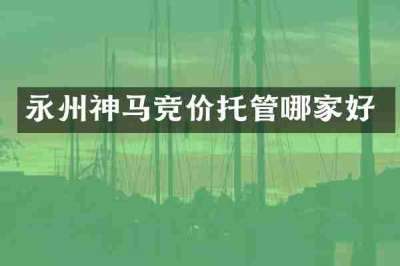 永州神马竞价托管哪家好